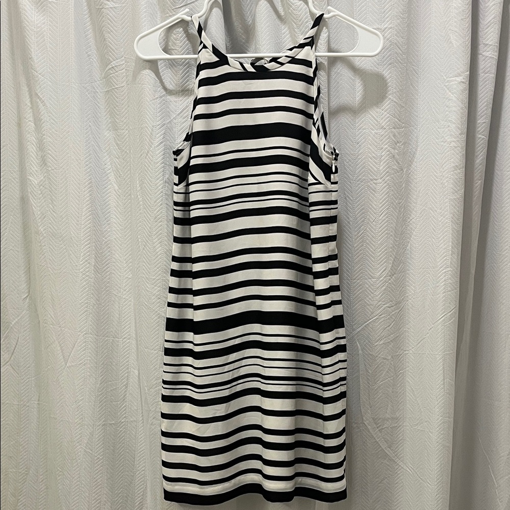 Black and White Striped Dress